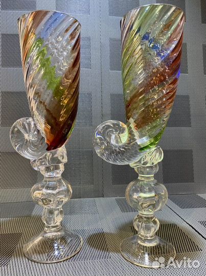 Винтажный хрустальный бокал кубок «Тамада» СССР