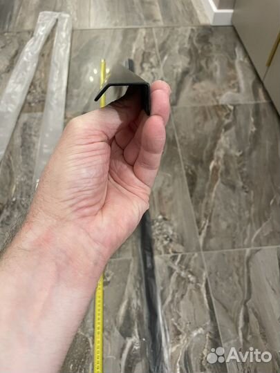 Мебельные ручки черные скоба 1200 мм