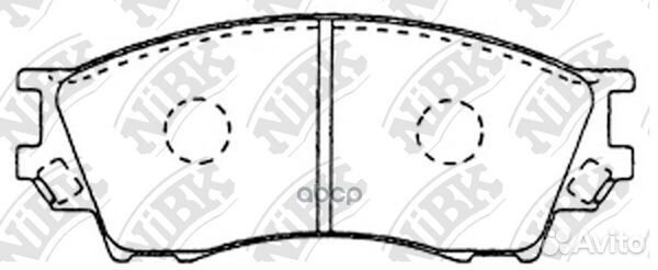 Колодки тормозные дисковые PN5334 PN5334 NiBK