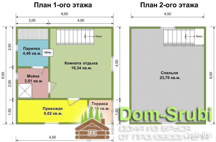 Судогда. Хорошая надёжная Баня из бруса Б-15 (6х6)