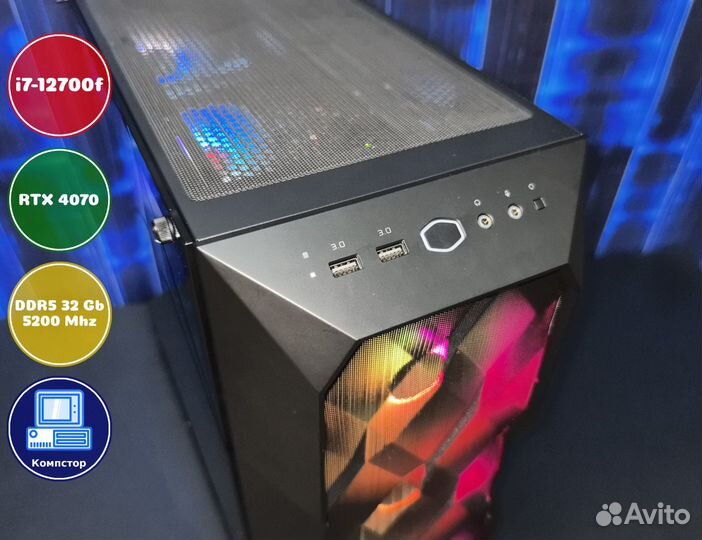 Игровая система i7-RTX4070-32DDR5-GUY302175649-B760