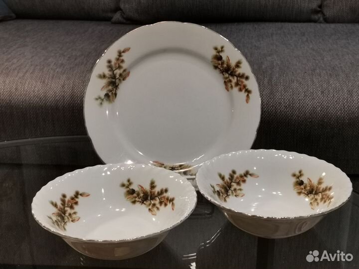 Тарелка салатники Шишки Япония Yamatsu