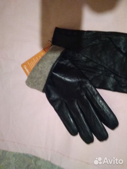Кожаные сенсорные перчатки