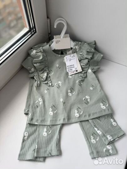 Блуза и леггинсы рубчик H&M 68,74,80