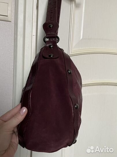 Сумка Ripani (Италия)нат. кожа бордовая