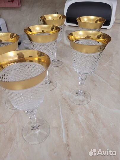 Хрустальные фужеры бокалы