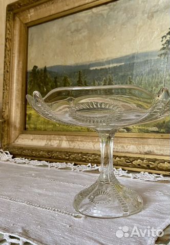 Ваза на ножке «с глазками» редкость