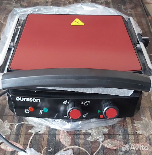 Электрический гриль oursson 2,0кВт новый