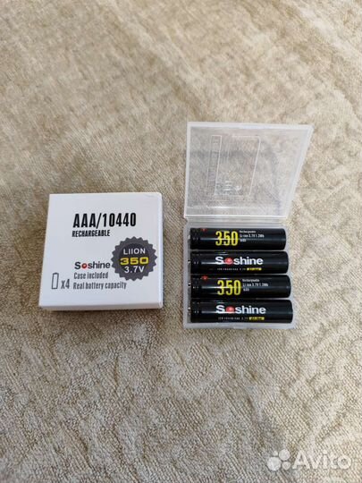 Аккумулятор 14500 3.7v 4 штуки