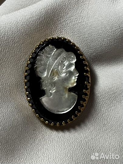 Брошь Камея, винтаж, периода СССР