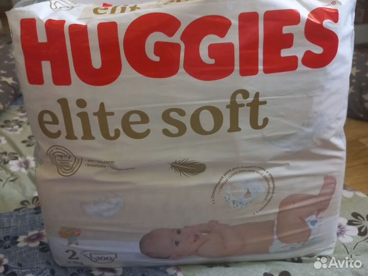 Памперсы Huggies elite soft 2 79 штук