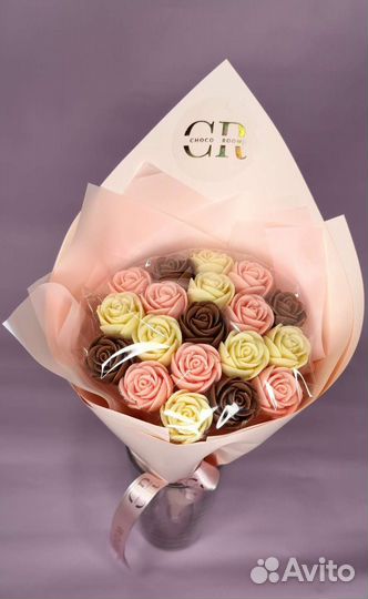 Букет из шоколадных цветов