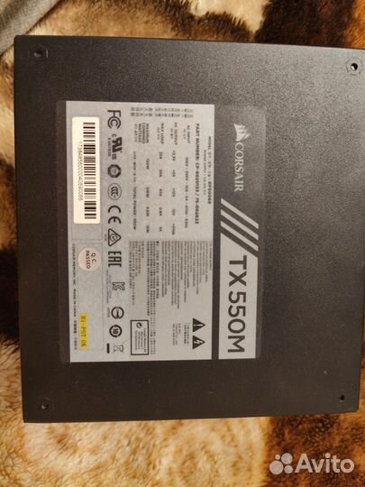 Блок питания corsair TX550M 80 Plus Gold