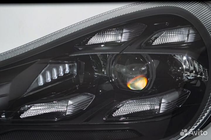 LED фары на Порше Кайен 957, 2007-2009