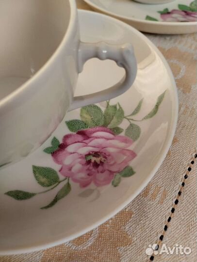 Чайная пара Дулево с деколью