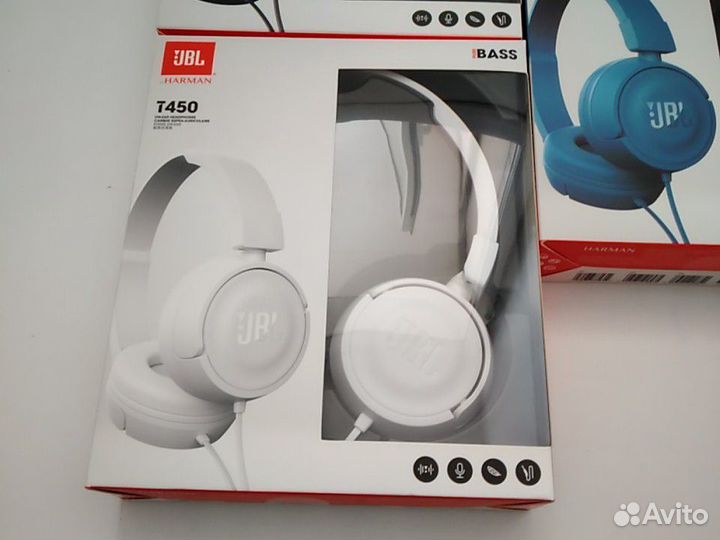 Крутые Наушники Jbl T450 черный и синий