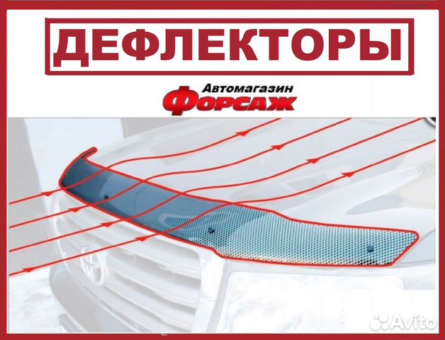 Дефлектор капота для honda FIT 2001-2020 г