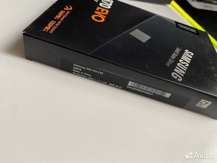 SSD диск samsung 870 evo 500 GB