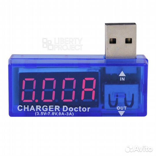 Тестер USB Charge Doctor (3.5-7.0V, 0-3.0A)