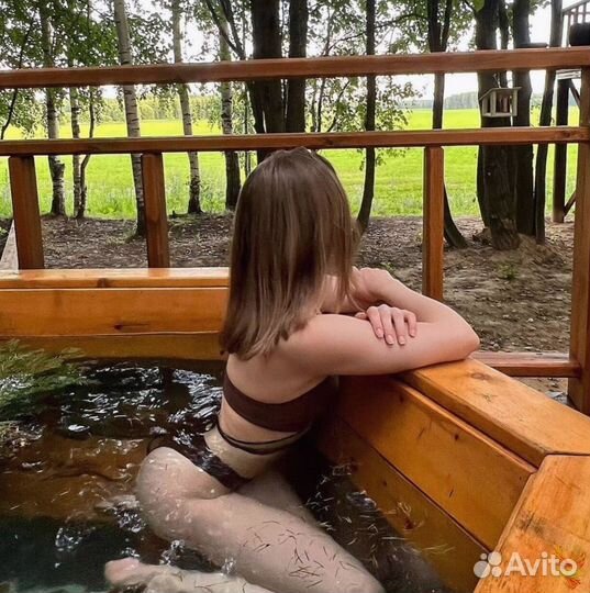 Уличная баня. Банный чан/Купель