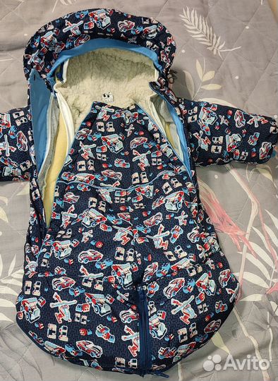 Комбинезон- трансформер со съёмным мехом внутри