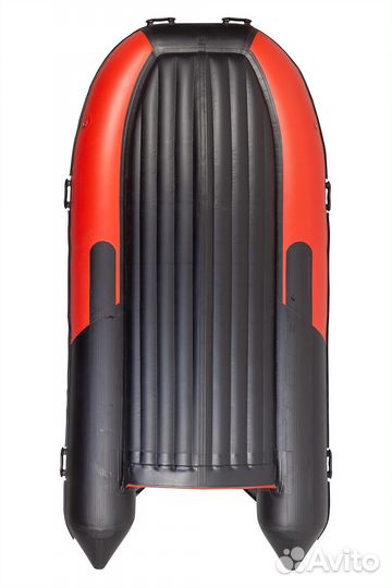 Надувная лодка gladiator E420S черный/красный