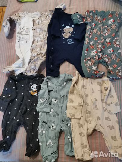 Вещи пакетом на мальчика от 3 до 6 мес
