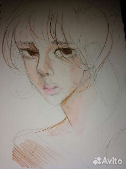 Рисунок в стиле аниме