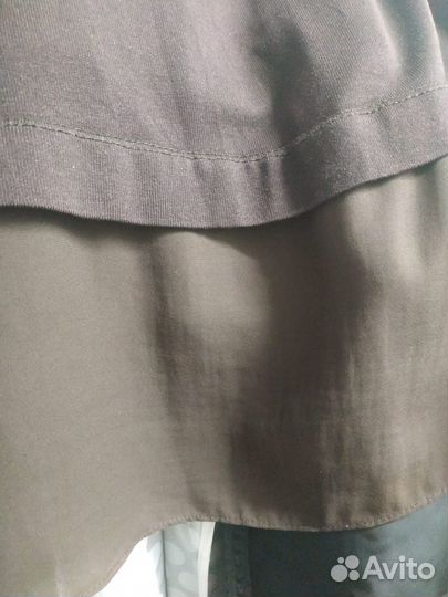 Туника кожаная The Mocca Турция ог 60см коричневая