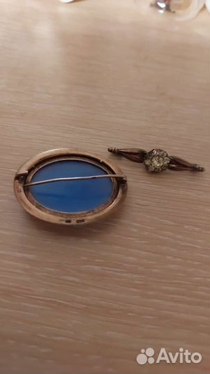 Старинная брошь серебро