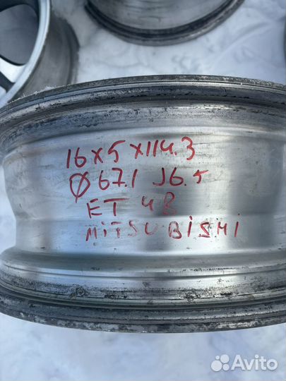 Литые диски r 16 5 114 3 mitsubishi