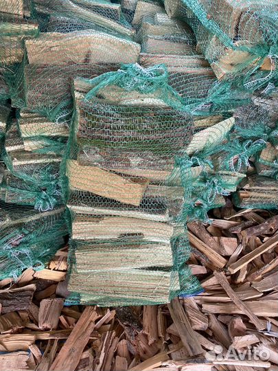 Дрова в сетках