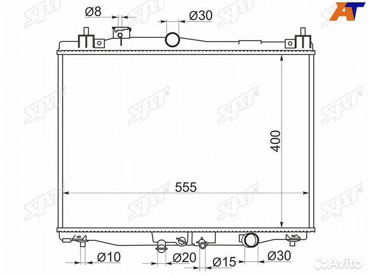 Радиатор Honda Fit 13- Jazz 15-20