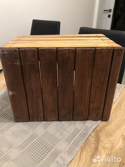 Ящик для хранения деревянный с крышкой