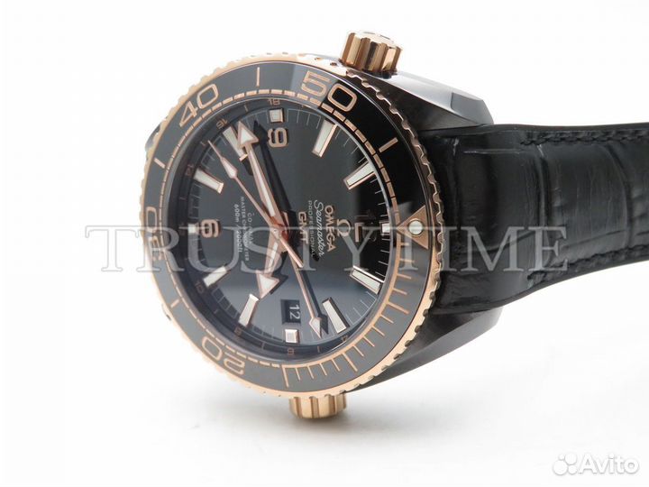 Часы Omega Seamaster Planet Ocean 600m CoAxial Master Chronometer GMT Deep Black 45,5mm 215.63.46.22