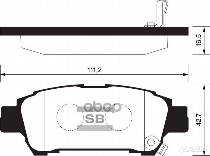 Колодки тормозные дисковые SP1423 Sangsin brake