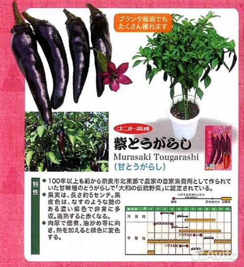 Семена Экзотических Сладких Перцев