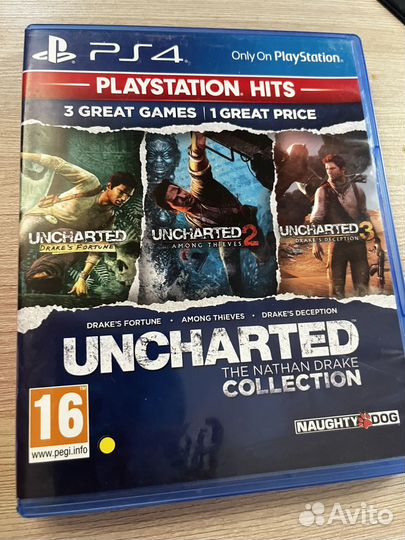 Диск Uncharted collection ps4