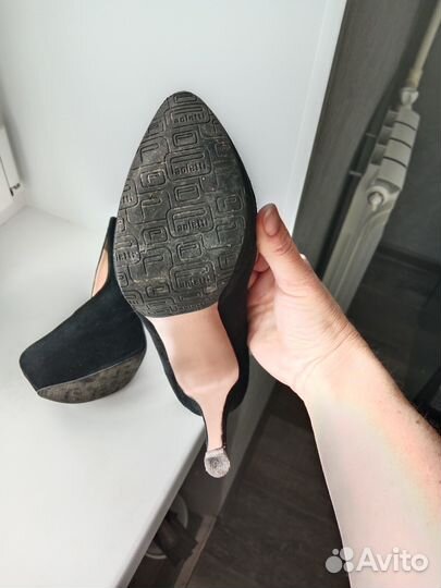 Туфли женские 37 размер замшевые