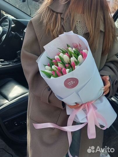 Тюльпаны к 8 марта букеты Цветы Воронеж