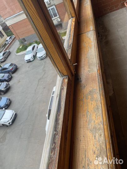 Деревянные окна со стеклопакетом бу