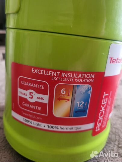 Новый герметичный термос tefal литр