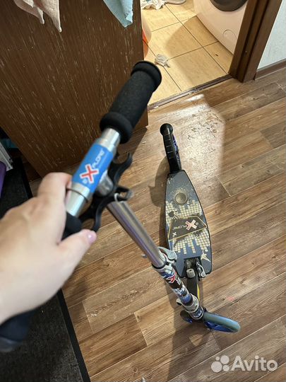 Самокат складной широкая платформа