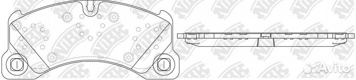 Колодки тормозные дисковые nibk PN0529