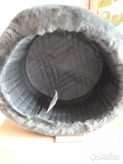 Шапка-ушанка из овчины меховая, размер 60