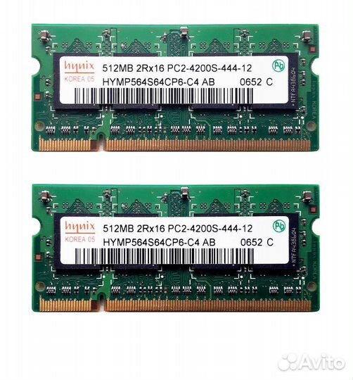 Оперативная память для ноутбука DDR2, DDR3