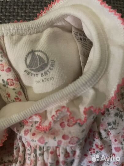 Комбинезон слип Petit Bateau на малышку