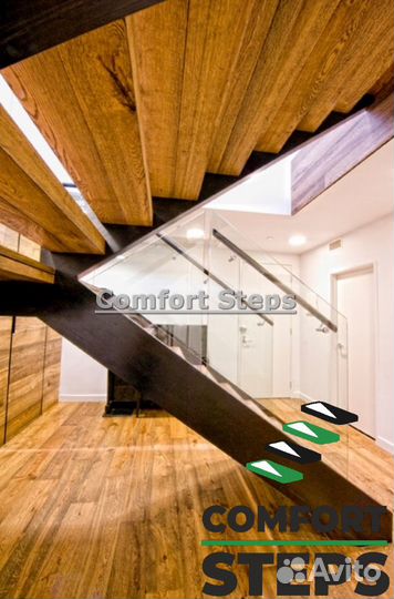 Шпонированные ступени для лестниц