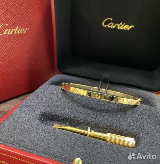 Золотой браслет Cartier love 585 пробы 17.8 гр