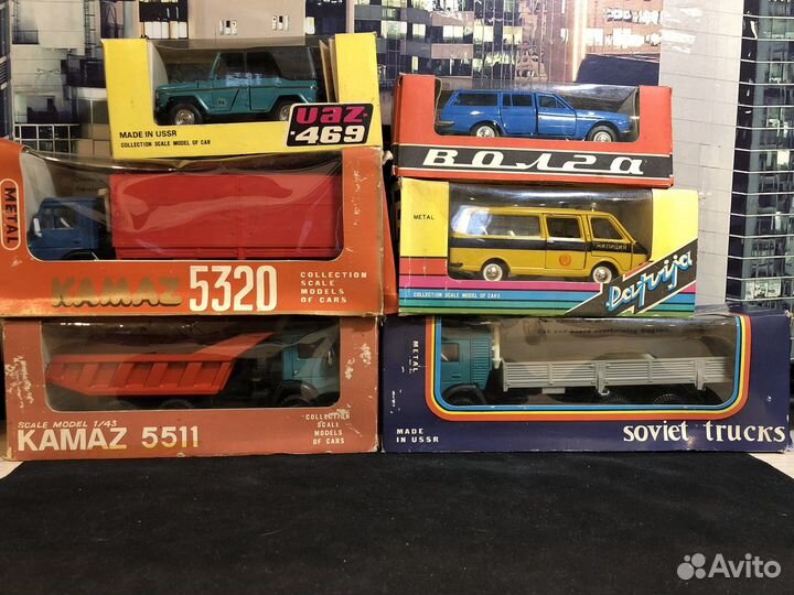 Модельки автомобилей СССР 1:43